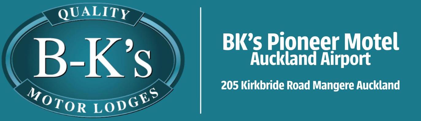BK's Pioneer Motor Lodge Banner
